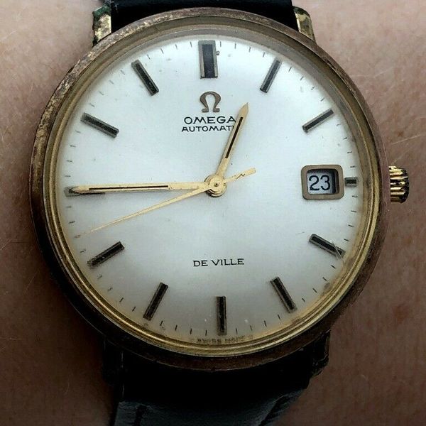 1960's OMEGA DE VILLE 35mm GOLD FILLED ORIGINAL DIAL 166033TOOLS106