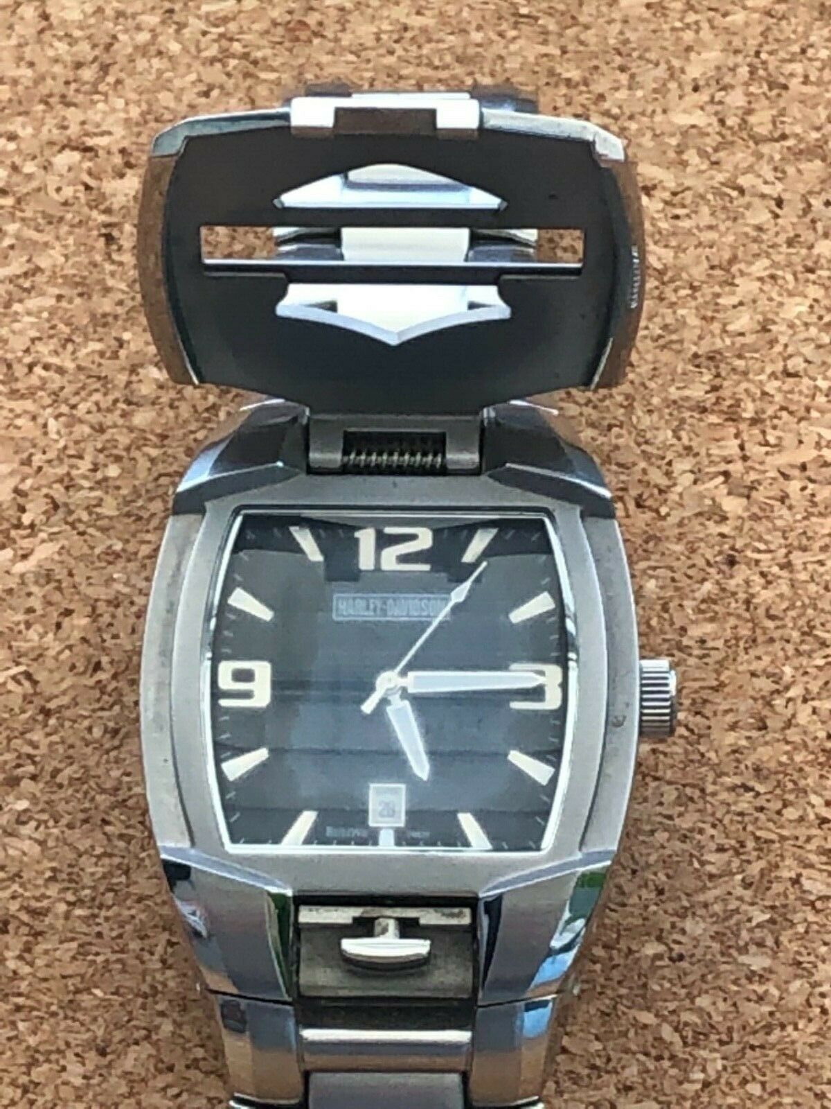 Bulova Harley Davidson Watch FlipFace Harley Badge Cover