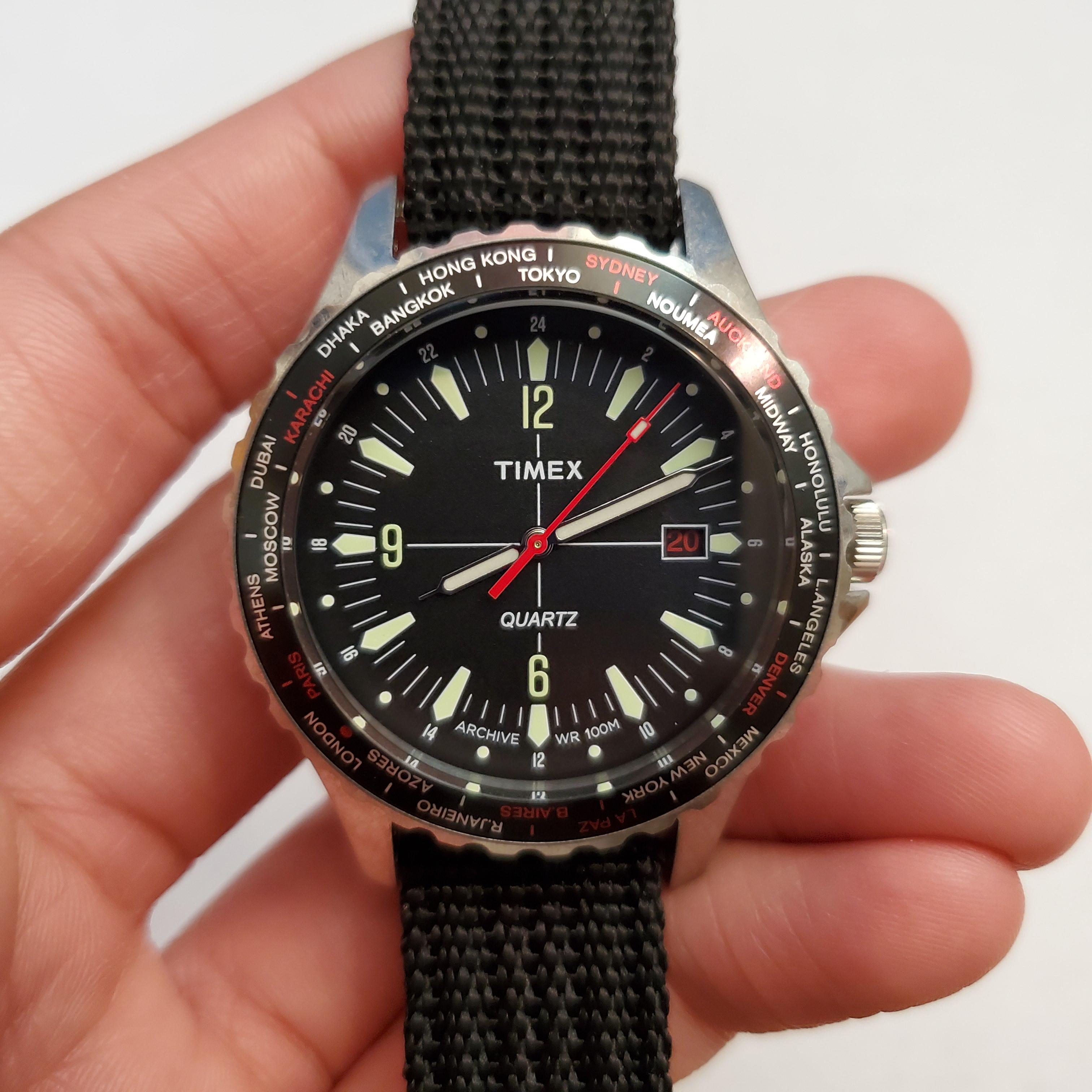 Timex navi world clearance time