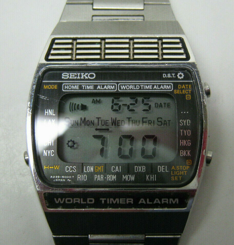 seiko world time digital watch