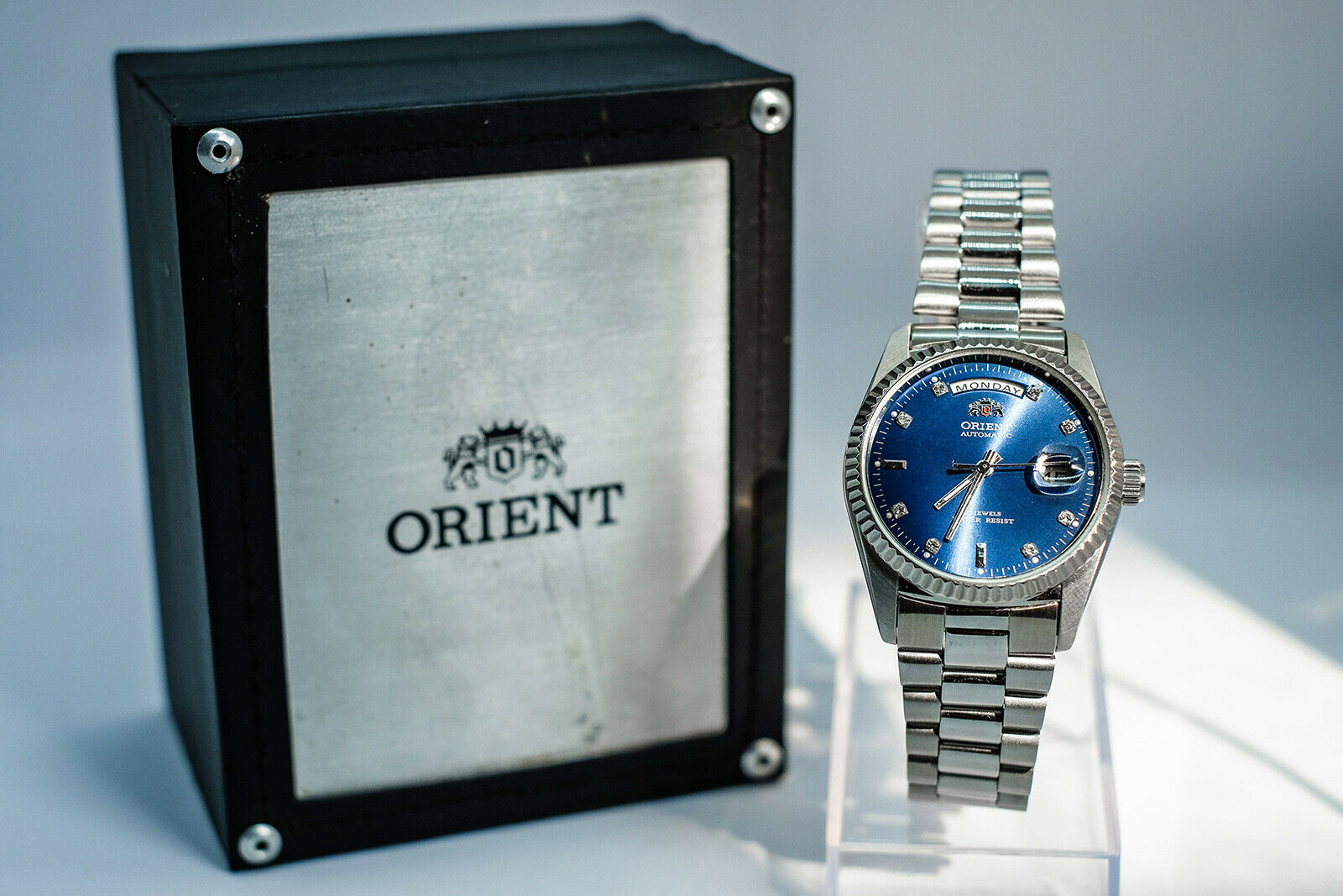 Orient President Day Date Blue Dial 2nd Generation