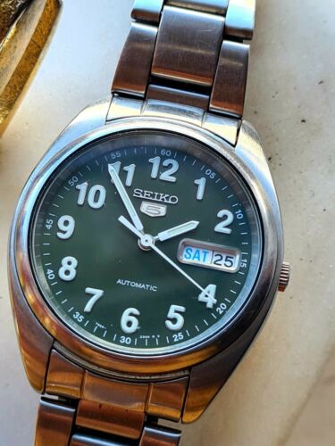 【稼働】SEIKO5 セイコーファイブ グリーンブルー 7S26-0430 Seiko5 セイコーファイブ グリーンブルー 7S26-0430 自動巻