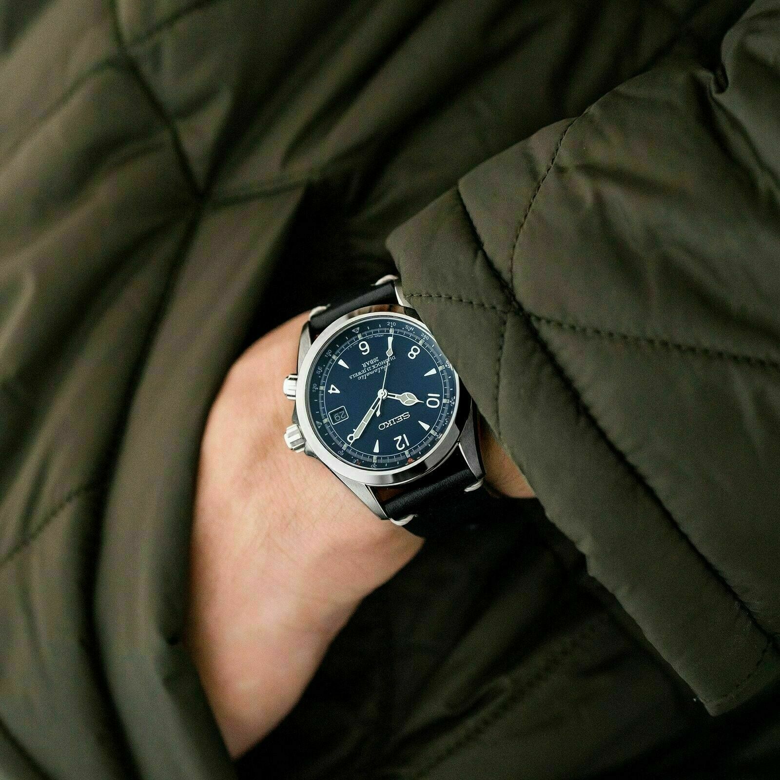 NEW Seiko Alpinist Limited Edition - Hodinkee Exclusive Watch - Blue SPB089  | WatchCharts