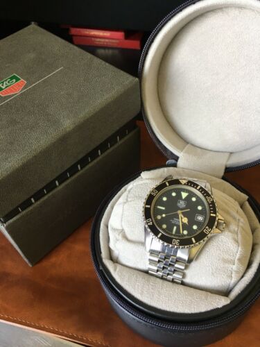 Vintage 1988 Tag Heuer 1000 Professional Men's Watch “Wolf Vintage 1988 Tag Heuer 1000 Professional Men's Watch “Wolf