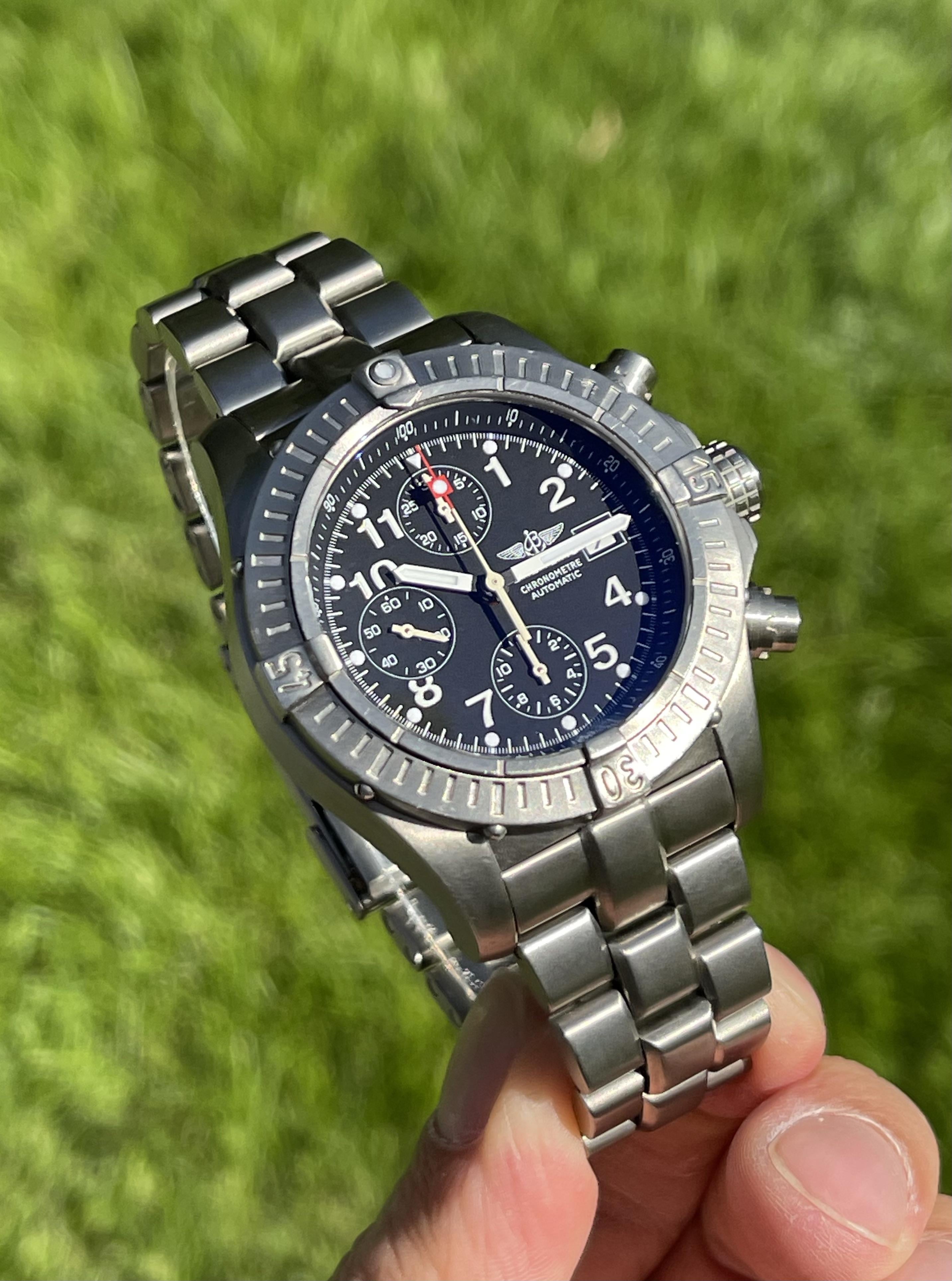 WTS] Breitling Chrono Avenger E13360 Titanium Black Dial (B&P