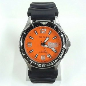 Pulsar Divers VX43 X042 Stainless Steel Orange Dial Men s Watch Pulsar Divers VX43 X042 Stainless Steel Orange Dial Men s Watch
