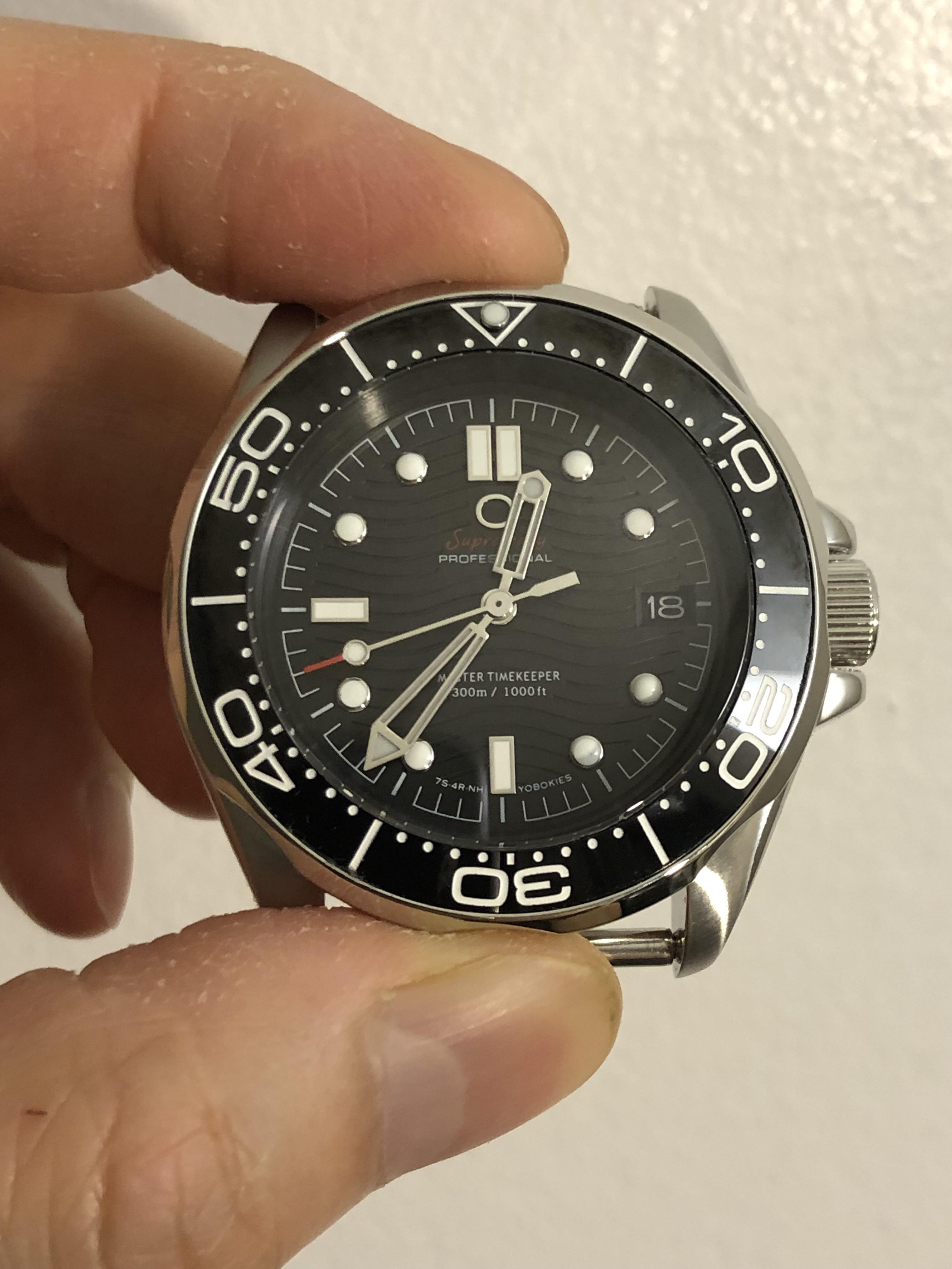 WTS] Seiko SKX007 based Seamaster Professional 300m black wave dial and  ceramic bezel insert homage mod | WatchCharts