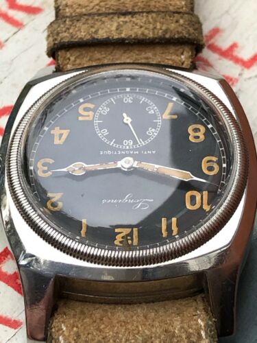 Longines Czech Military Watch Ref 3582 Tartarugone 1938