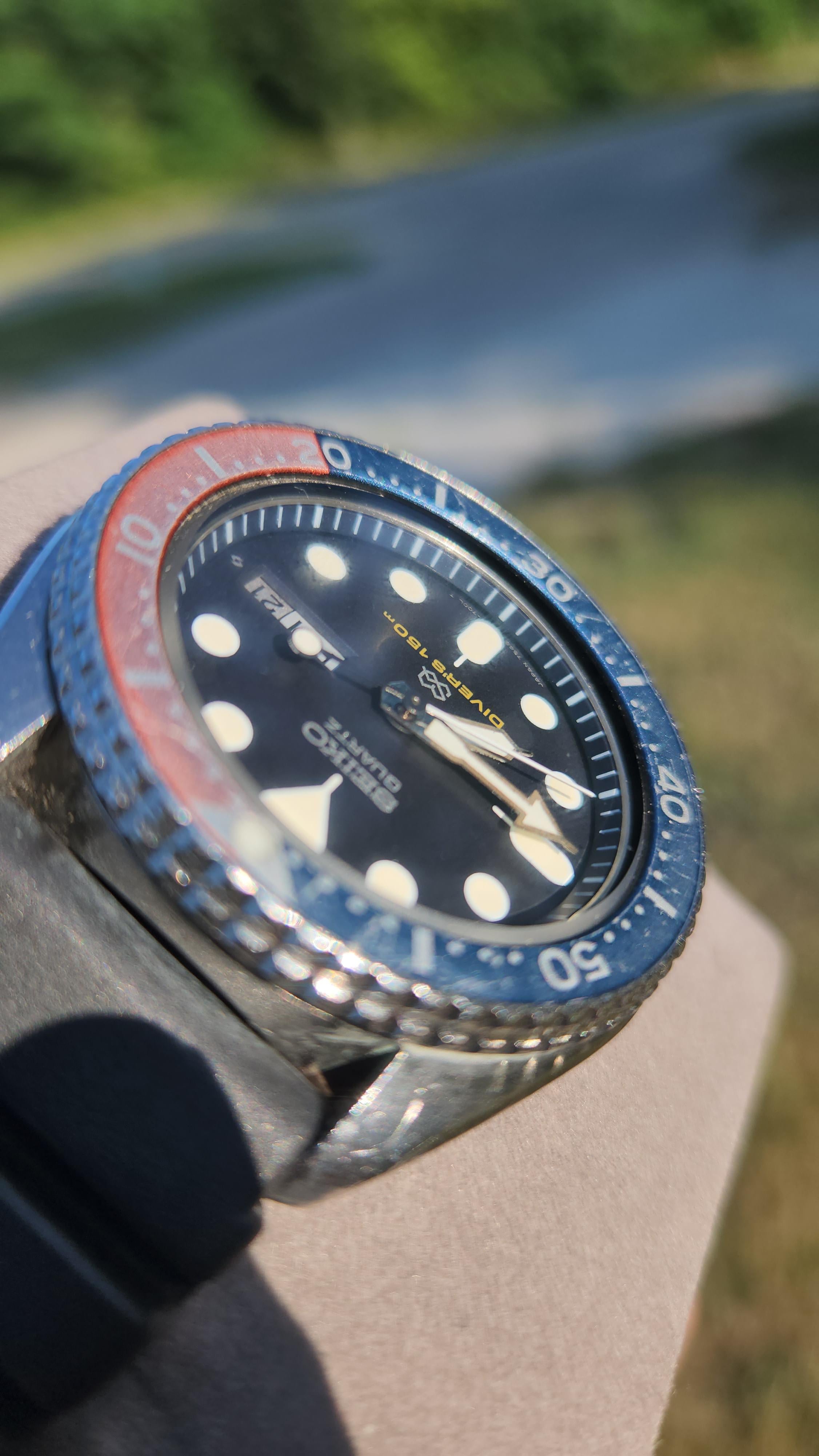 空色 SEIKO セイコー 150mダイバー 7548-7000 ゴーストベゼル 1981年