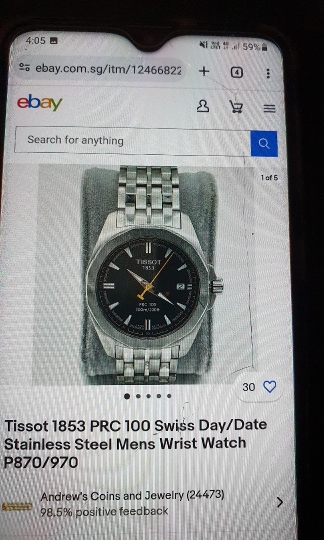 Tissot 1853 PRC 100 P870 970 WatchCharts Marketplace