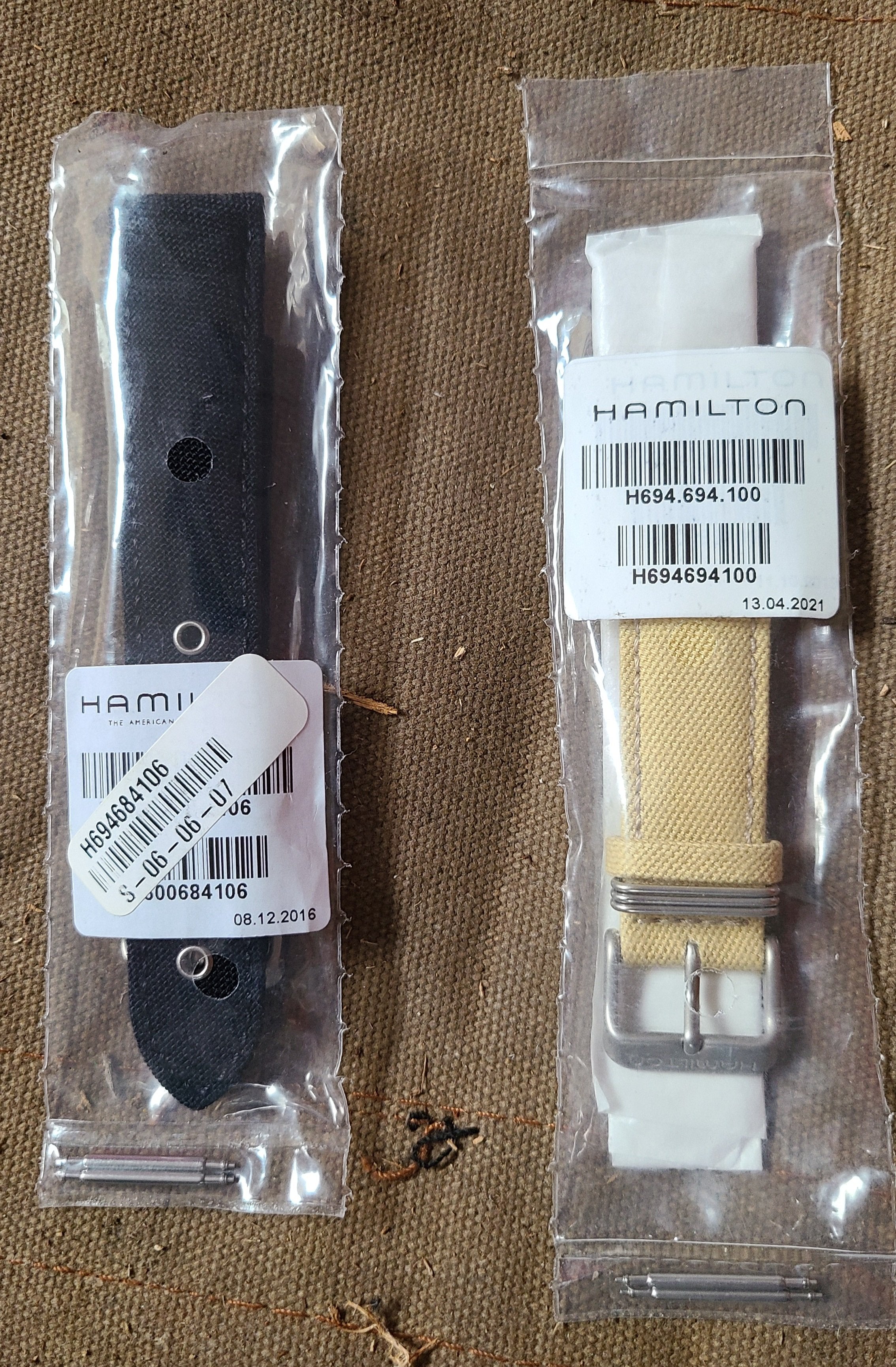 Hamilton Khaki Field Mechanical Date Full Kit, OEM Bracelet, 2 OEM 