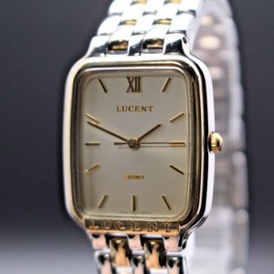 Vintage 1992 [N MINT] Seiko Lucent 7N01-5170 Gold Roman Tank Qz