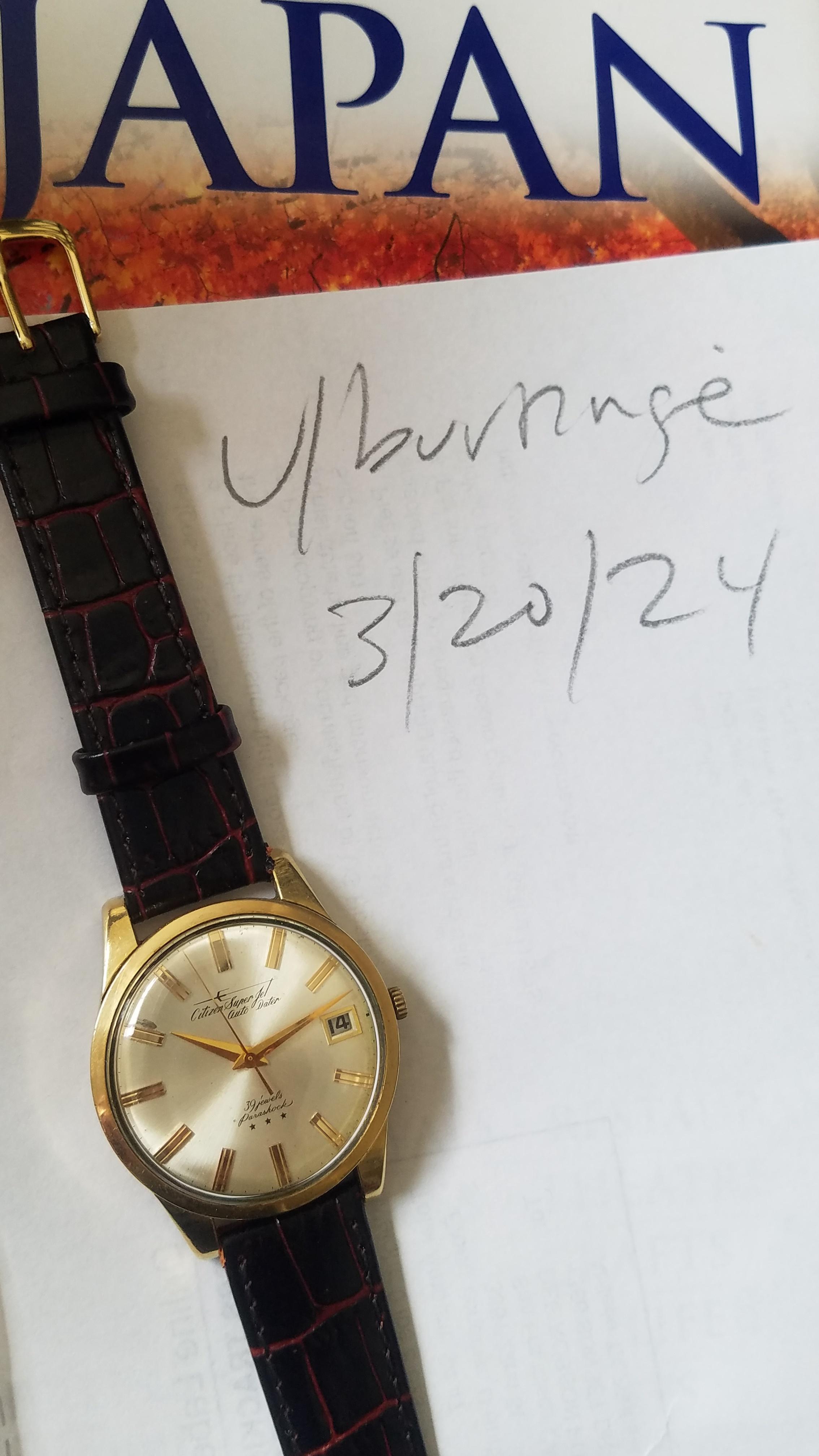 WTS] Citizen Super Jet Auto Dater HTF 39J 14k Gold Filled | WatchCharts  Marketplace