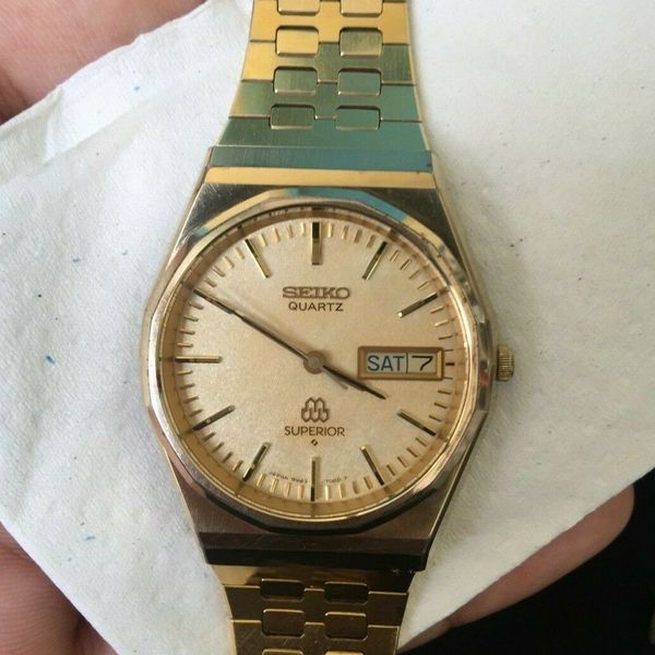 vintage rare seiko superior twin quartz 9983-7000 wristwatch for men's |  WatchCharts