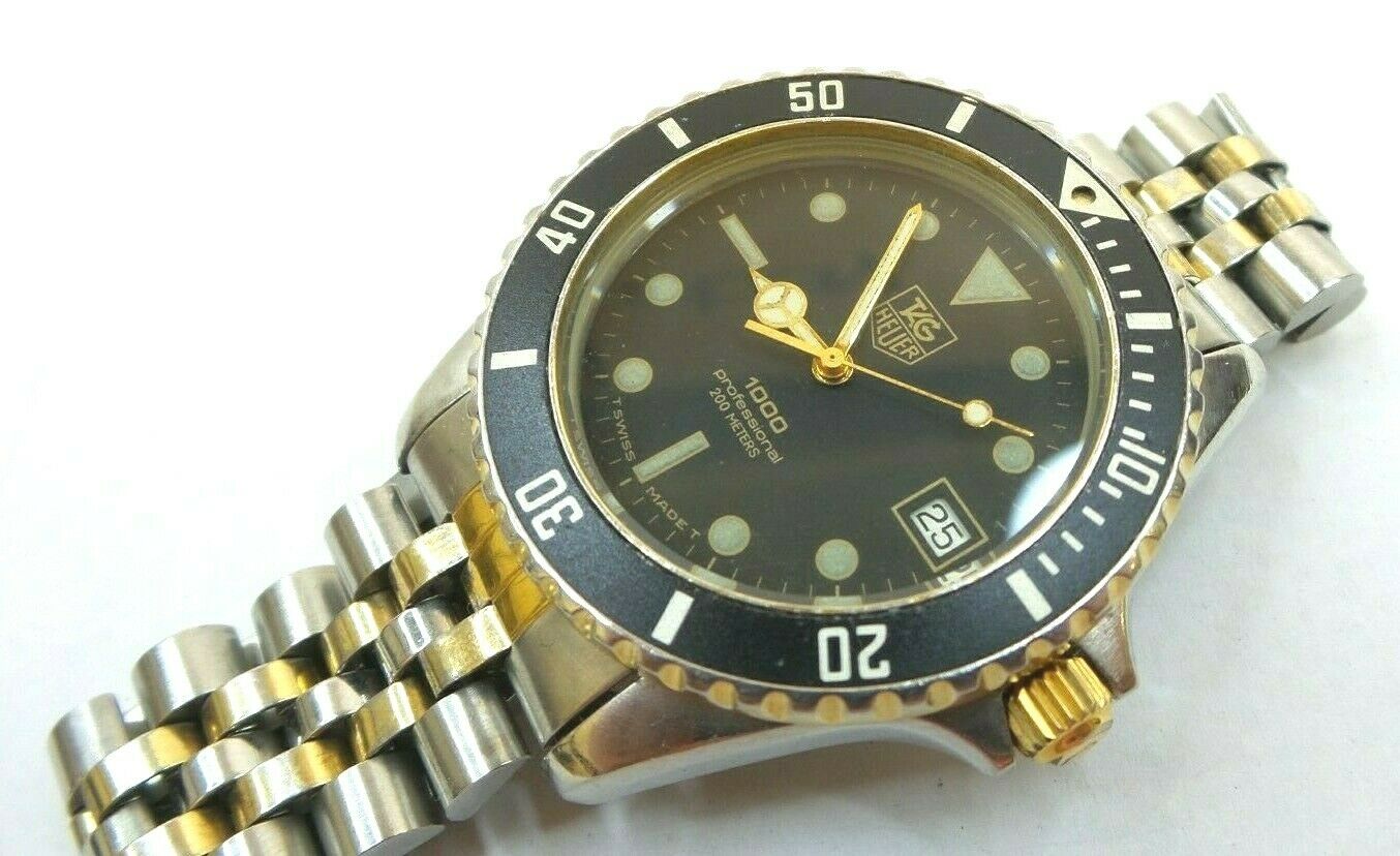 Vintage Tag Heuer 1000 Professional 200 Meters 980 020 N Dive