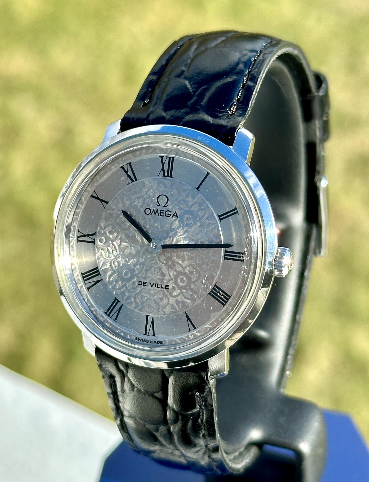 WTS] Very Rare Omega 151.0039 - DeVille with Guilloche Floral 