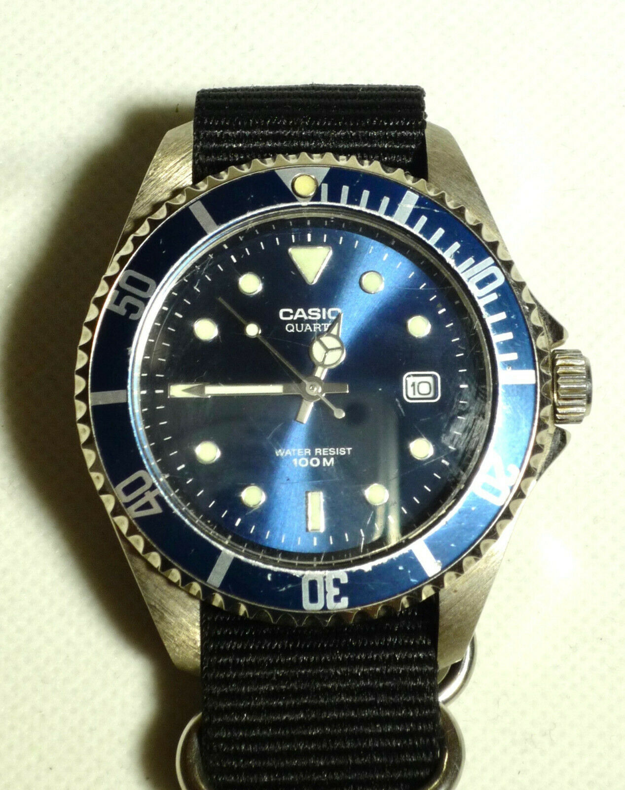 RARE CASIO MTD-1043 DIVERS SUBMARINER WATCH quartz | WatchCharts Marketplace