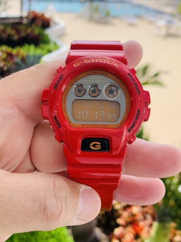 Casio G Shock DW 6900CB 4 Red 3230 Crazy Color Men s Watch NEW BATTERY WatchCharts Marketplace