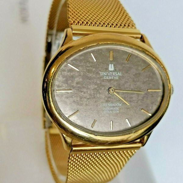 Vintage Universal Geneve Gilt Shadow - Automatic wristwatch- men’s ...