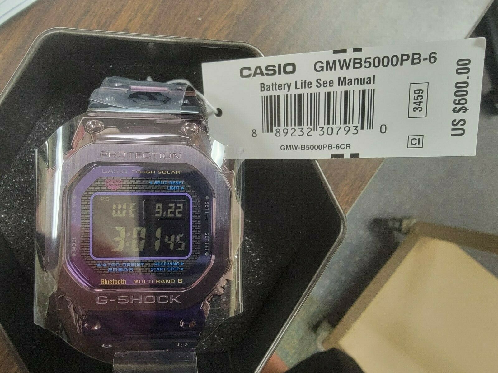 Casio Watch G-SHOCK GMW-B5000PB-6JF Bluetooth equipped radio solar