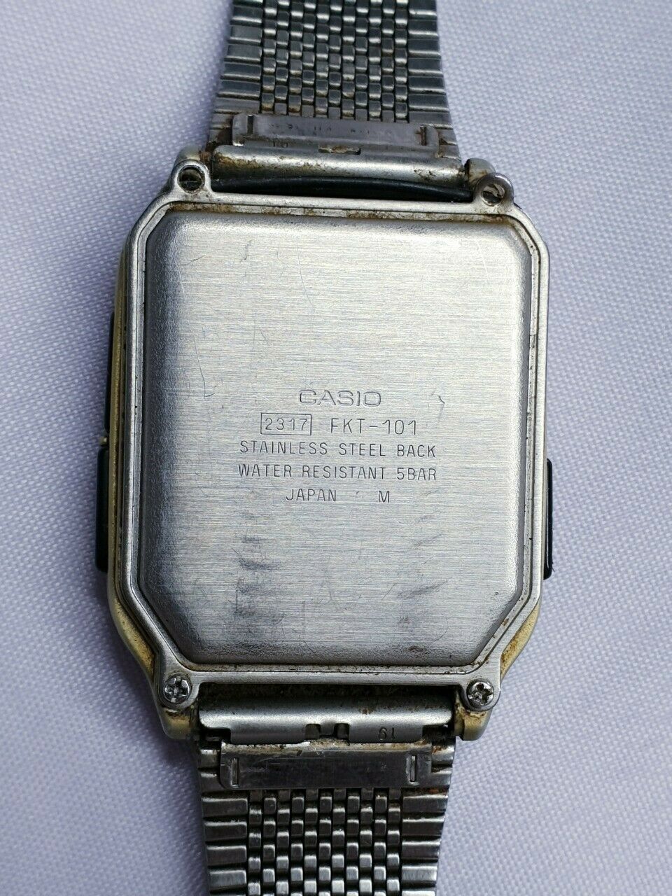 Vtg Casio Data Bank 30 Ana-Digi 2317 FKT-101 Japan Digital Watch