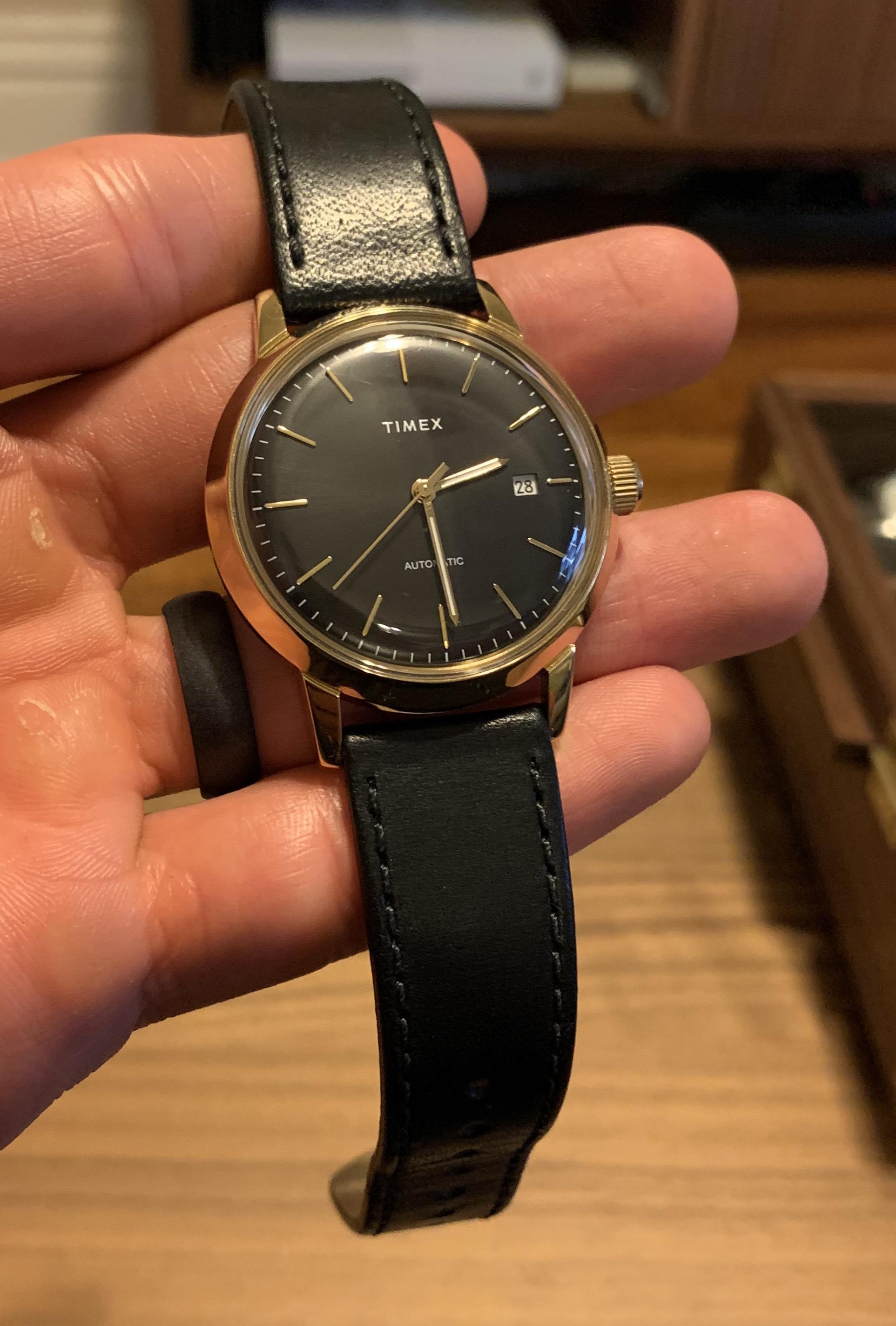 WTS Timex Marlin Automatic Black Gold 140 Shipped WatchCharts