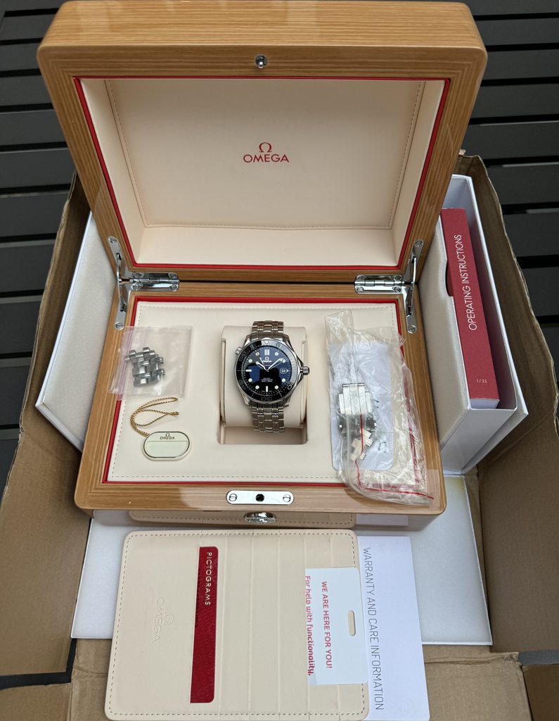 FS Omega Seamaster 300M Co axial 41mm Black Ceramic 212.30.41.20