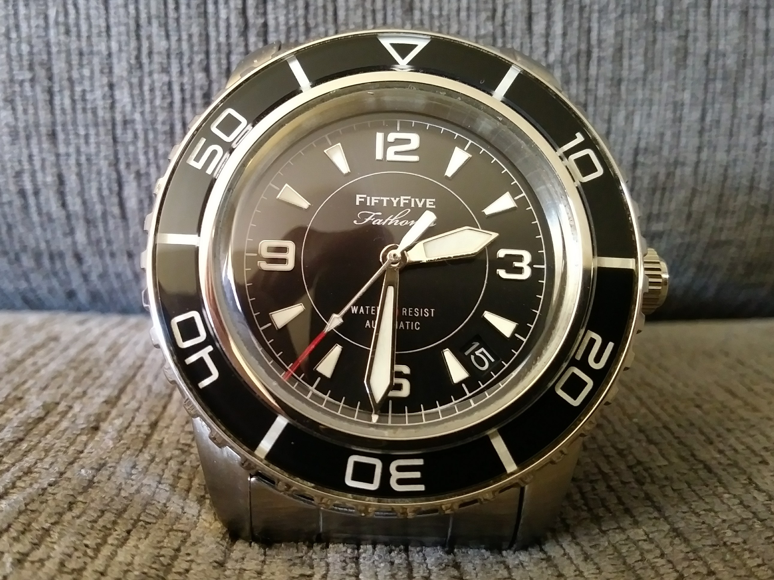 FS: Fifty Five 55 Fathoms Mod - Modern Dial - Seiko SNZH55 - Black 
