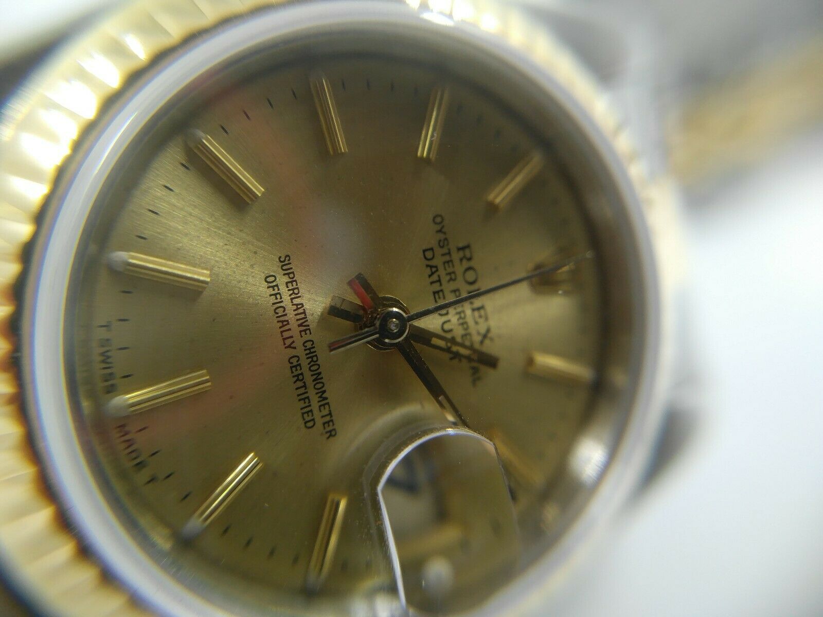 Rolex Oyster Perpetual Date Just Ladies 69173 Used Professionally Serviced  | WatchCharts