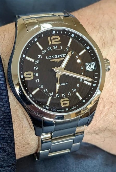 WTS Longines Conquest Classic 42mm Automatic GMT ref L2.799.4.56