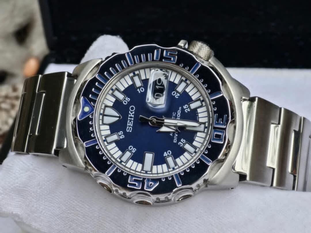 【最終値下】's effects Blues BreakerClone Seiko Prospex Royal Blue Monster Limited Edition SRP657 Price as
