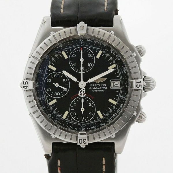 Breitling Chronomat Blackbird A4436010-BB71SS – Orologio Automatico Svizzero Uomo 44 Mm – Cassa In Acciaio, Quadrante Nero, Cronografo, Impermeabile 300m