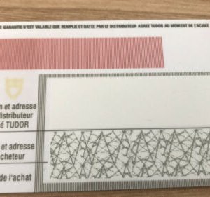 Tudor warranty card blank | WatchCharts