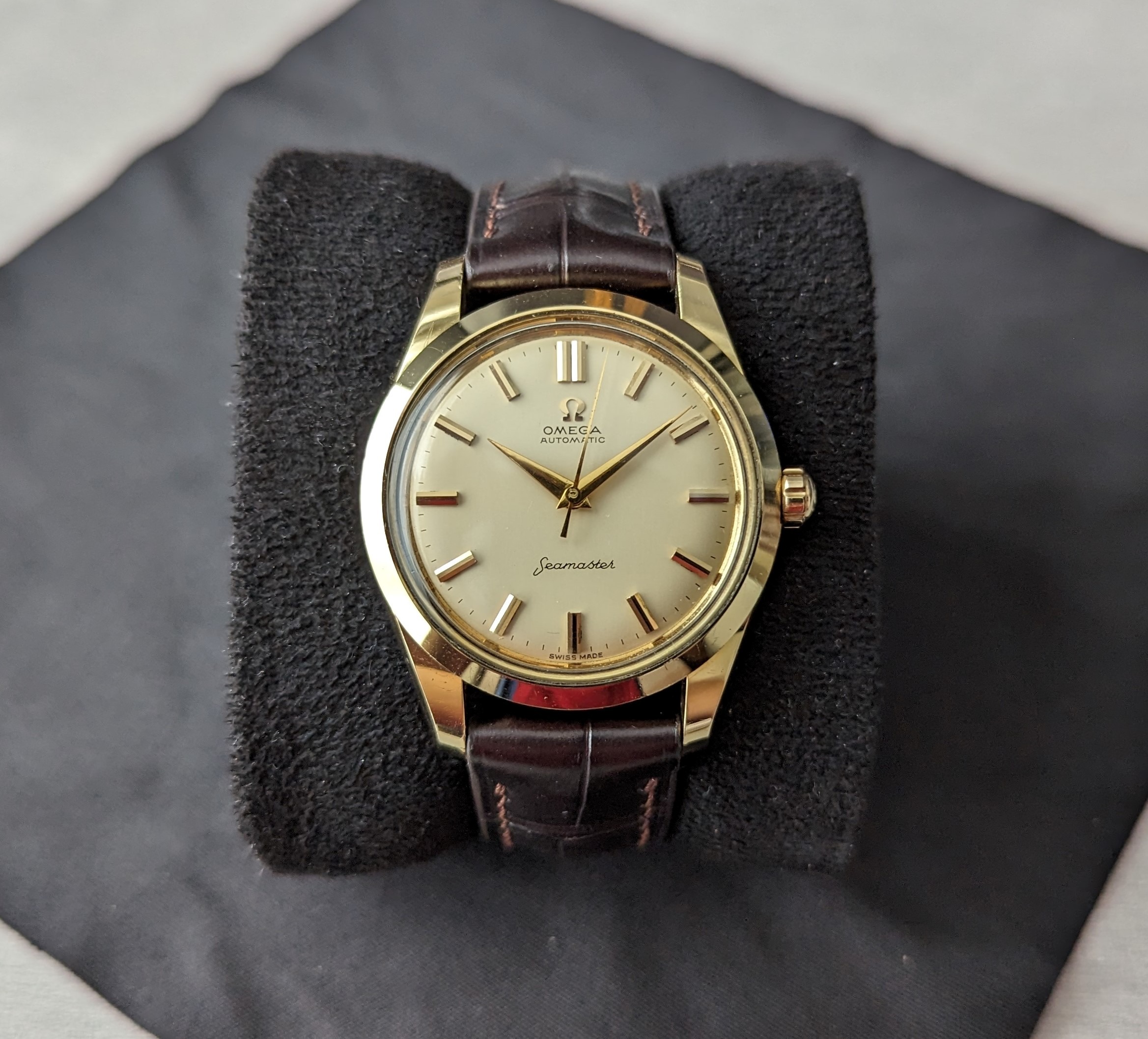 Vintage Gold Omega Seamaster Pre 166.010 Reference Automatic