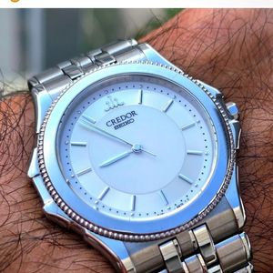 SEIKO CREDOR 9571-5050 White /Ivory Dial Quartz Men's Watch J