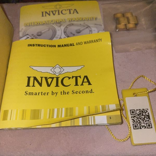 Invicta Pro Diver 19845 - Montre Neuve, Cadran Doré Bleu, 47mm, GMT, Bracelet Acier Plaqué Or