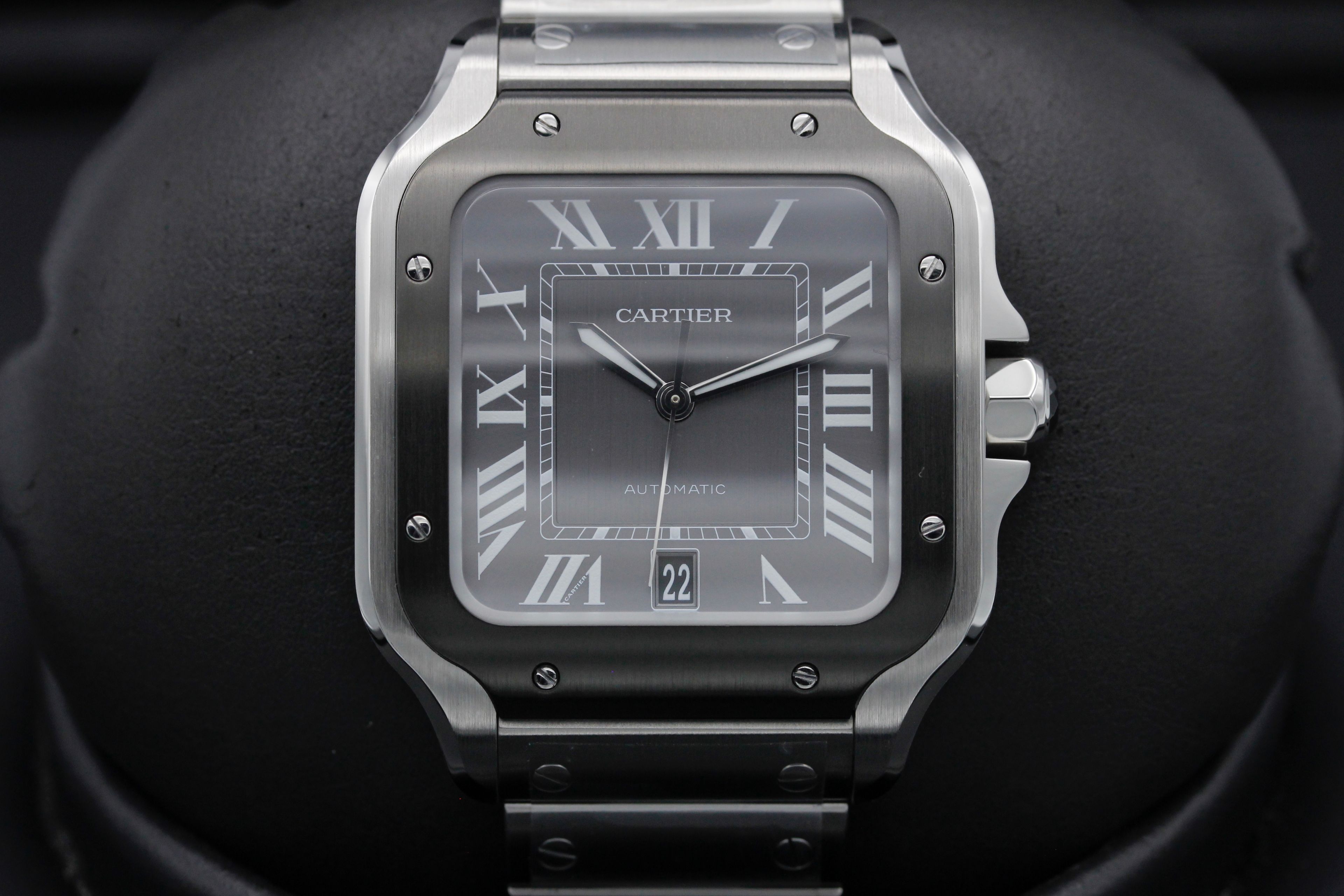 FSOT: Cartier - Santos De Cartier Large - WSSA0037 - Grey Roman - 41mm ...
