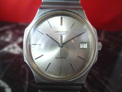 LONGINES L744.2 SILVER DATE MEN S VINTAGE WATCH SWISS MADE QUARTZ