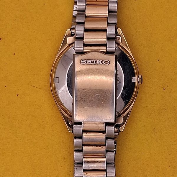 Vintage Seiko Automatic Gold Day/Date Dial Men's Watch