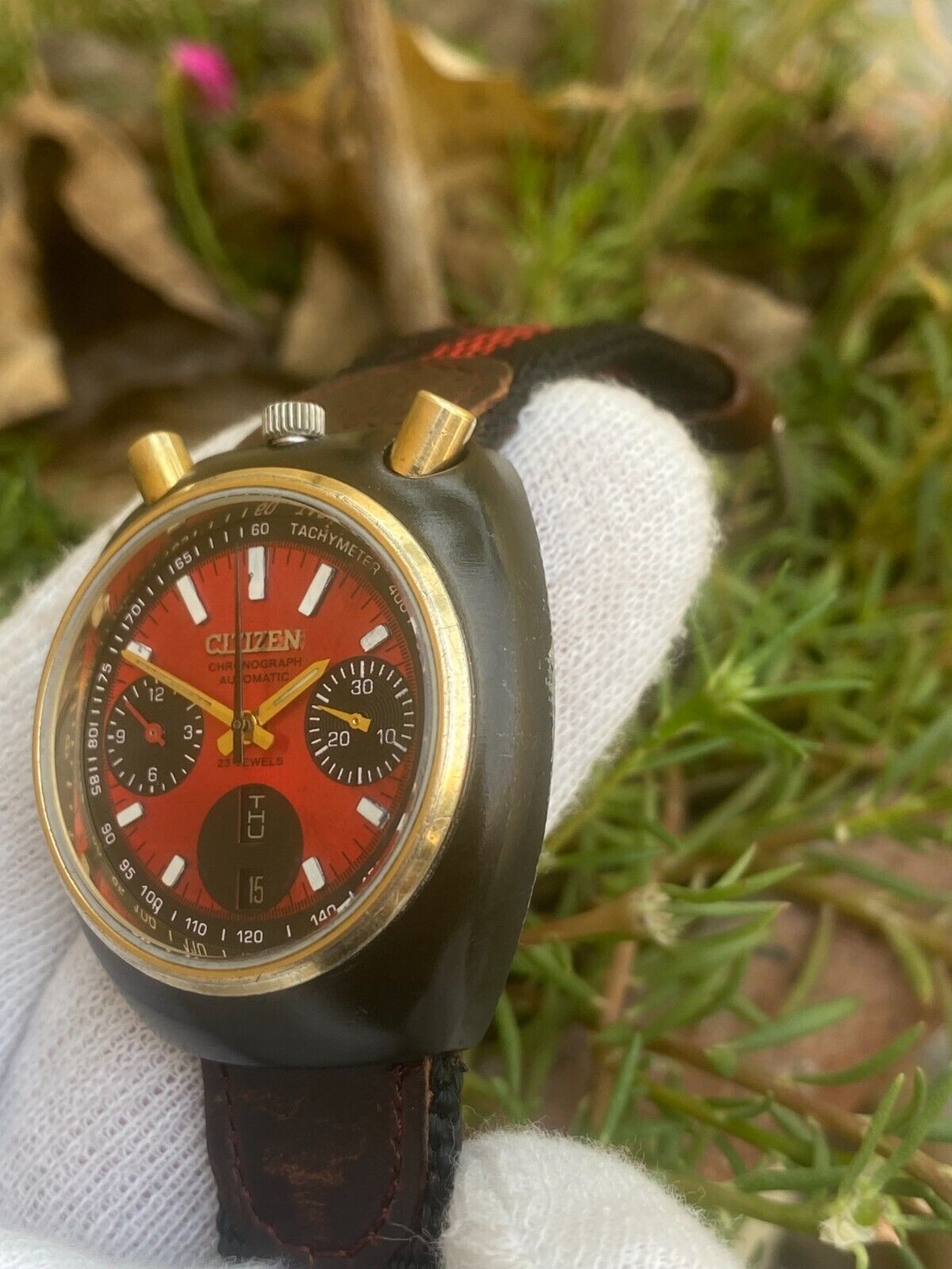 Vintage citizen bullhead chronograph hotsell