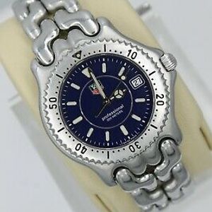 Tag Heuer WG111A.BA0423 Watch Mens SEL SS Link Blue Mint Crystal S 