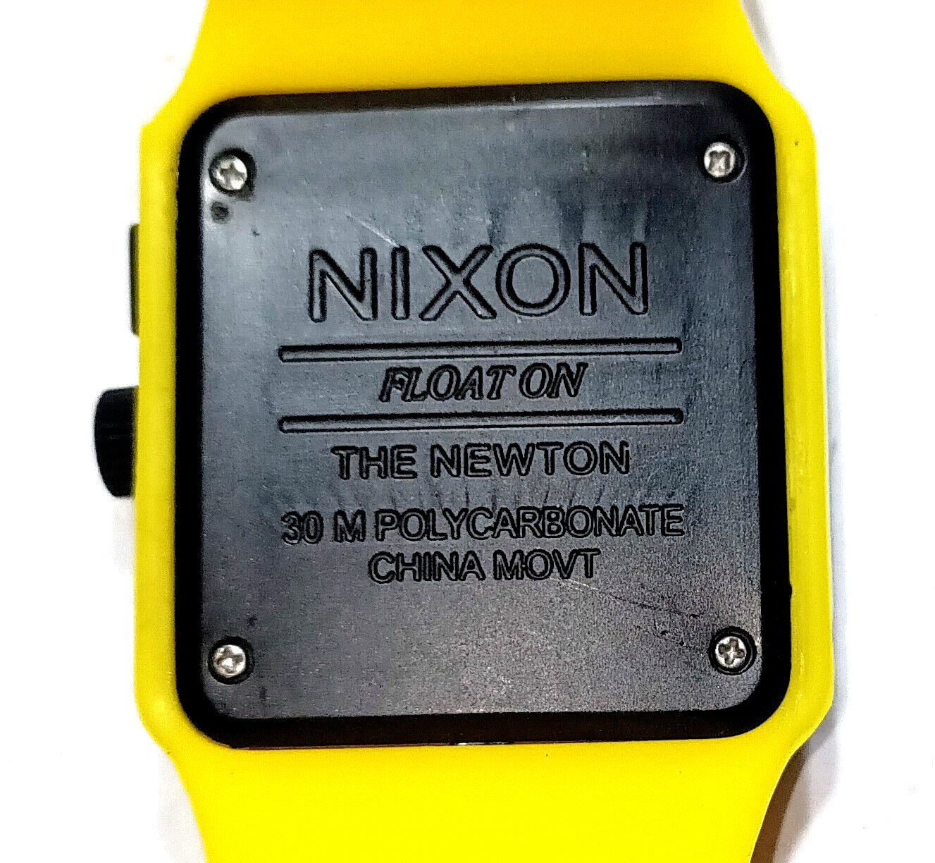 Nixon Float On the Newton Quartz Unisex Mystery Watch Yellow Band