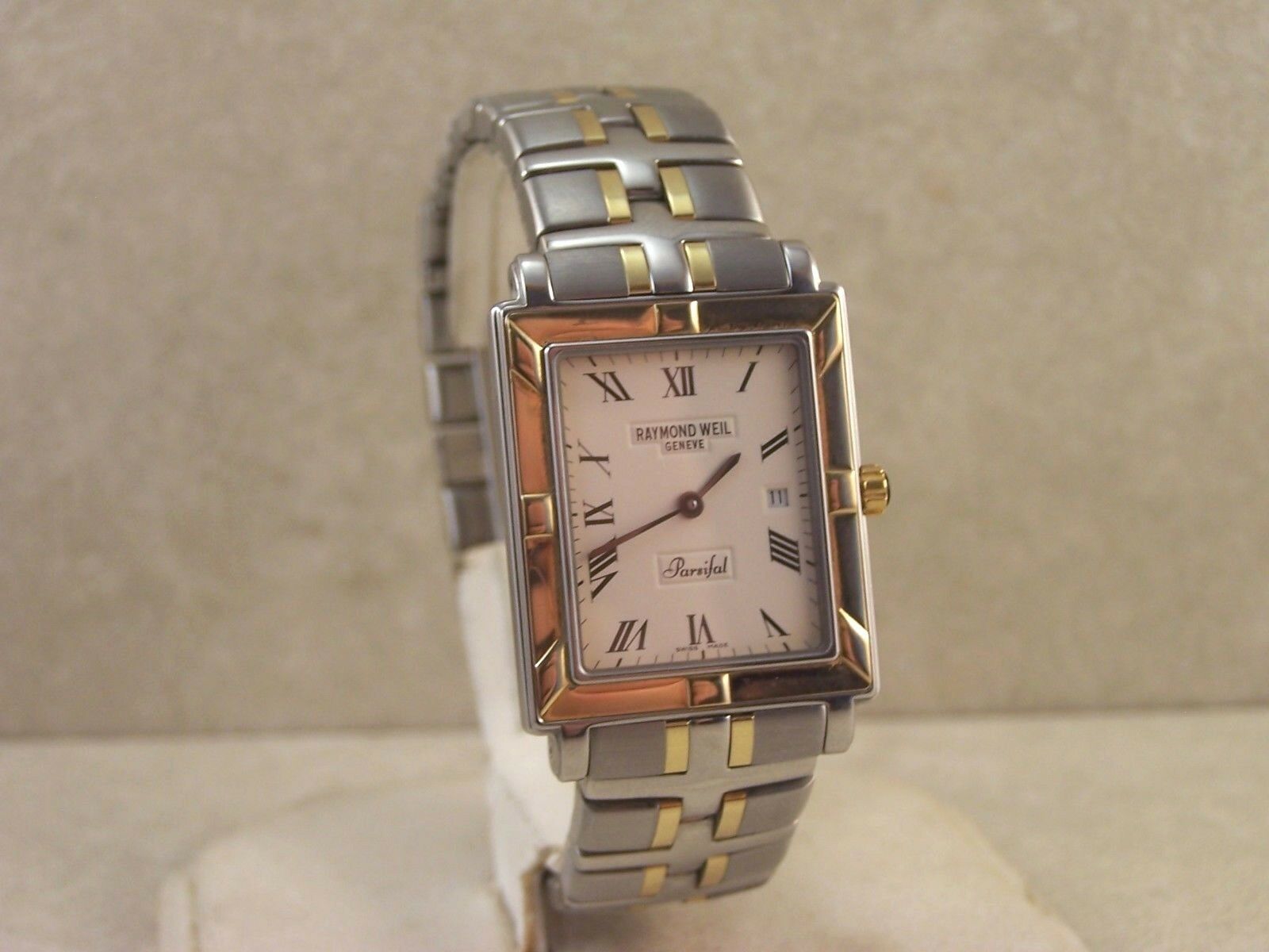 Men s RAYMOND WEIL Parsifal 9330 Swiss Quartz S S 18K Gold