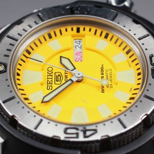 Seiko 5 Frankenmonster Diver's 200M watch SKZ251J2 - Yellow -New