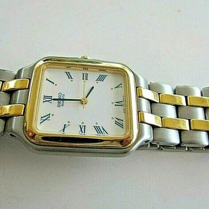 SEIKO STAINLESS STEEL WATCH 7N01-5000 R1, GOLD/SILVER LINK