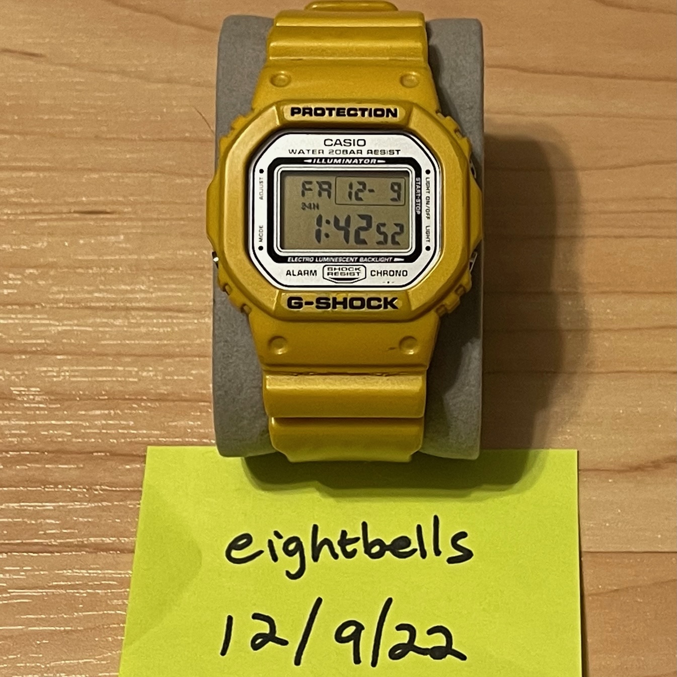 WTS] Casio G-Shock DW-5600FL-9S Yellow Metallic G Series FRF