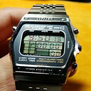 VINTAGE CITIZEN 1980 DIGITAL RARE MODULE 41-1515 TIMER ALARM