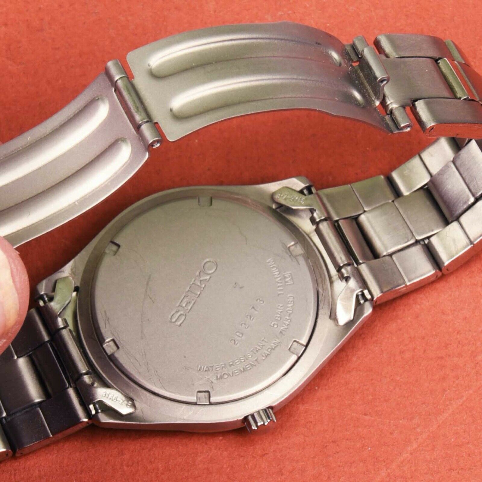 Seiko Titanium 50M SGG709 Mens Wrist Watch in Original Box | WatchCharts
