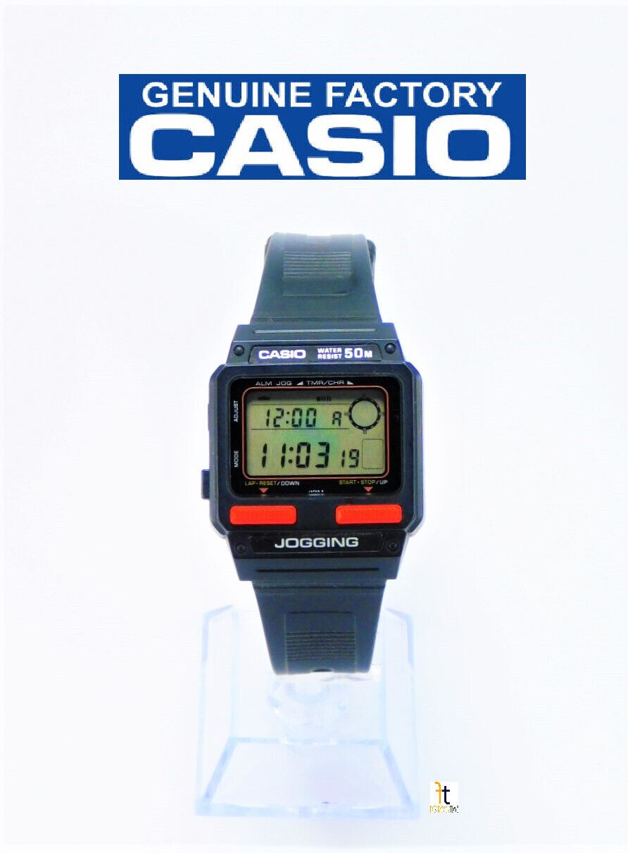 【2025年】高評価レビューアイテム特集 Man Running Digital J-51W Casio RARE Jogging 1982 Watch 時計
