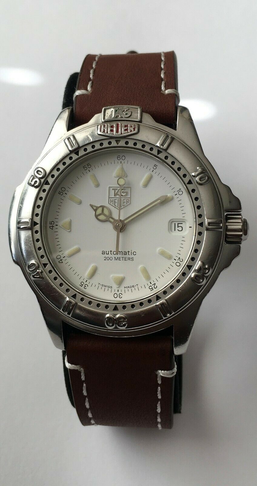 Vintage Tag Heuer Watch WF2110 K Automatic 200 meters TESTED